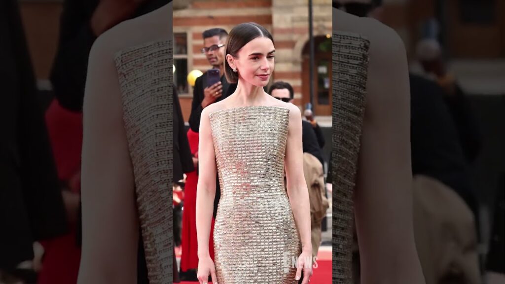 It's Lily in London. ❤️ Lily Collins arrives to The King's Trust 50th Anniversary Celebration.