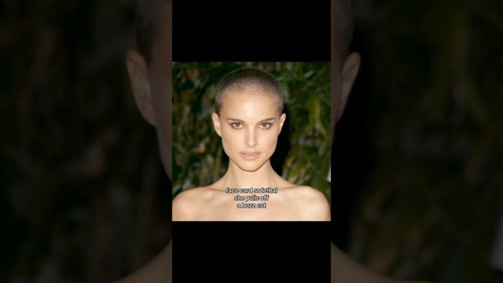 Face card SO lethal she pulls off a buzz cut 😩