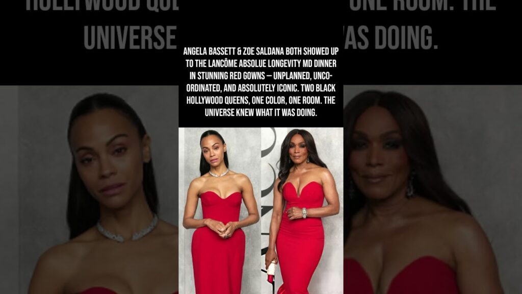Angela Bassett & Zoe Saldana Both Wore Red to the Lancôme Dinner — And Nobody Was Ready! 🔴👑🔥 Angela Bassett & Zoe Saldana Both Wore Red to the Lancôme Dinner — And Nobody Was Ready! 🔴👑🔥