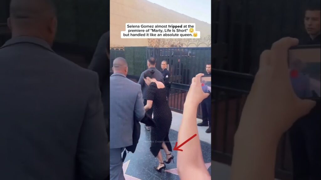 The Moment Selena Gomez Nearly Tripped at the Premiere 😬✨ #selenagomez #selena #fyp