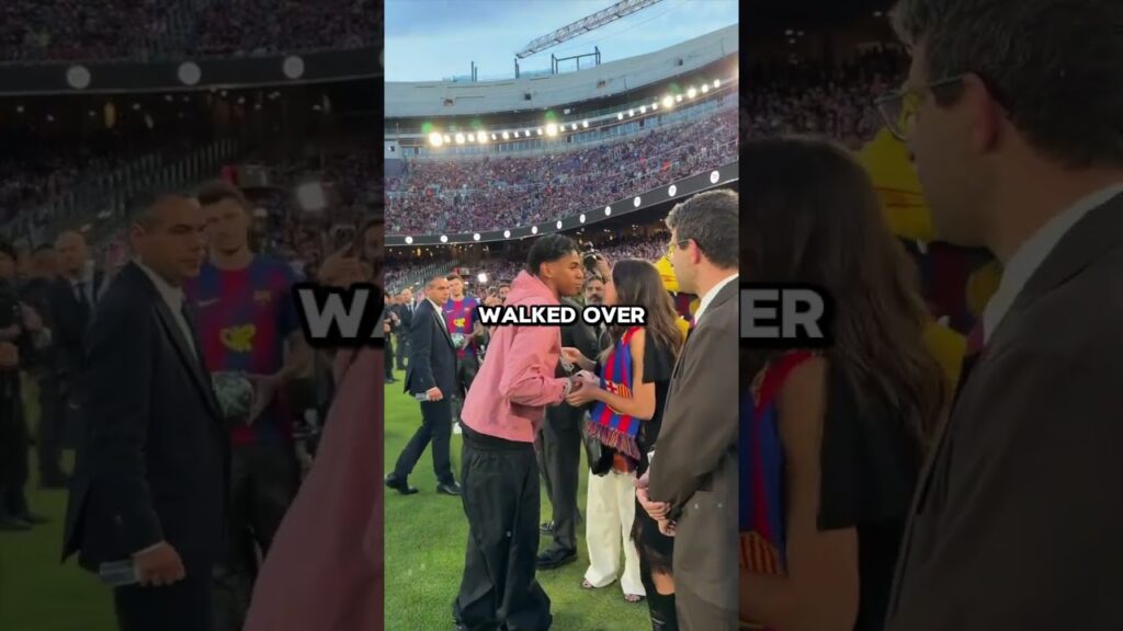 Olivia Rodrigo looked amazed by Lamine Yamal before El Classico.