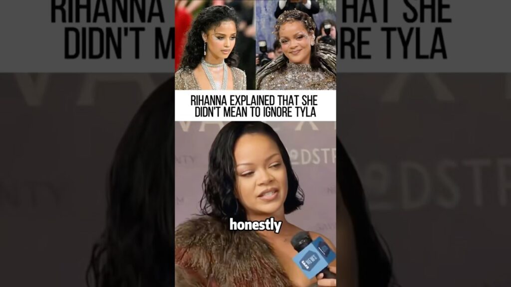 Rihanna APOLOGIZES To Tyla For Ignoring Her At the Gala! #shorts