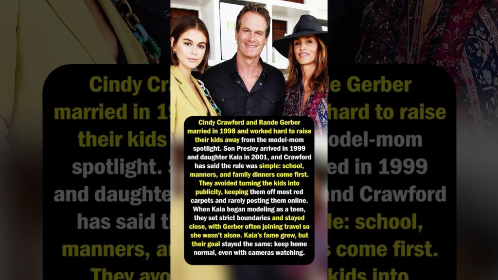 Cindy Crawford’s Kid-First Rule Cindy Crawford’s Kid-First Rule