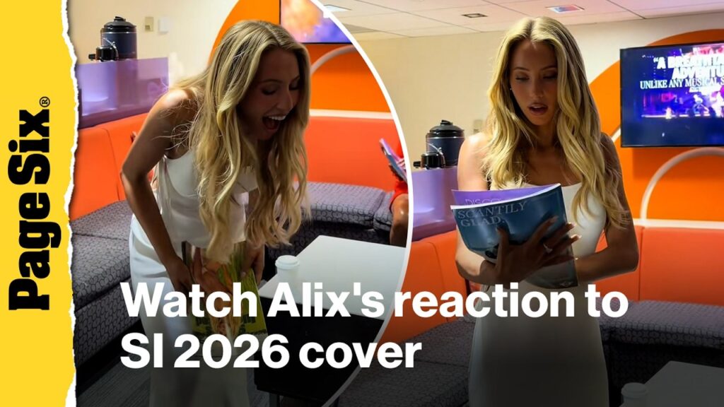 Watch Alix Earle react to being on the cover of the Sports Illustrated Swimsuit Issue 2026