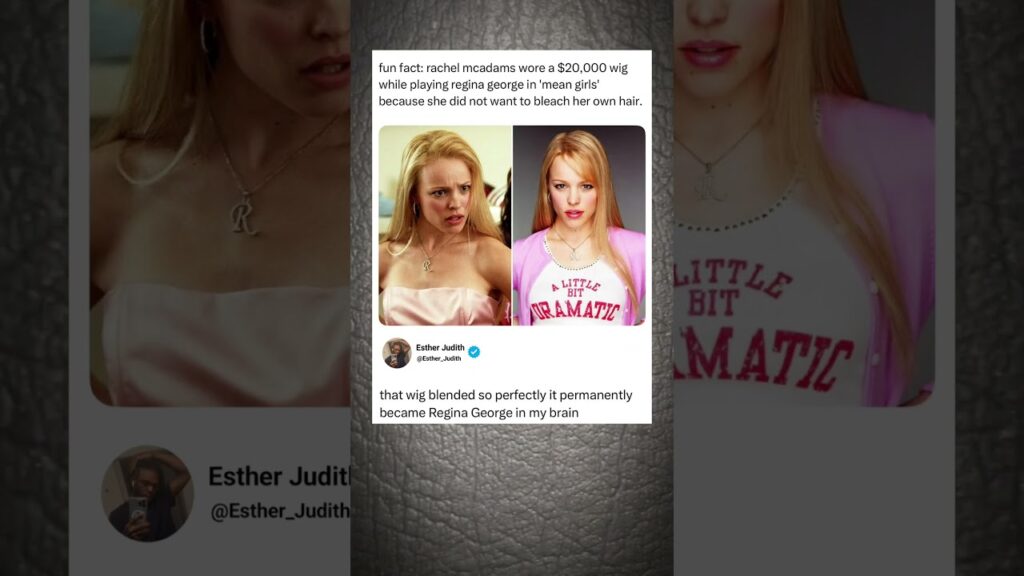 Rachel McAdams Wore a $20,000 Wig as Regina George 😱 Mean Girls Fact