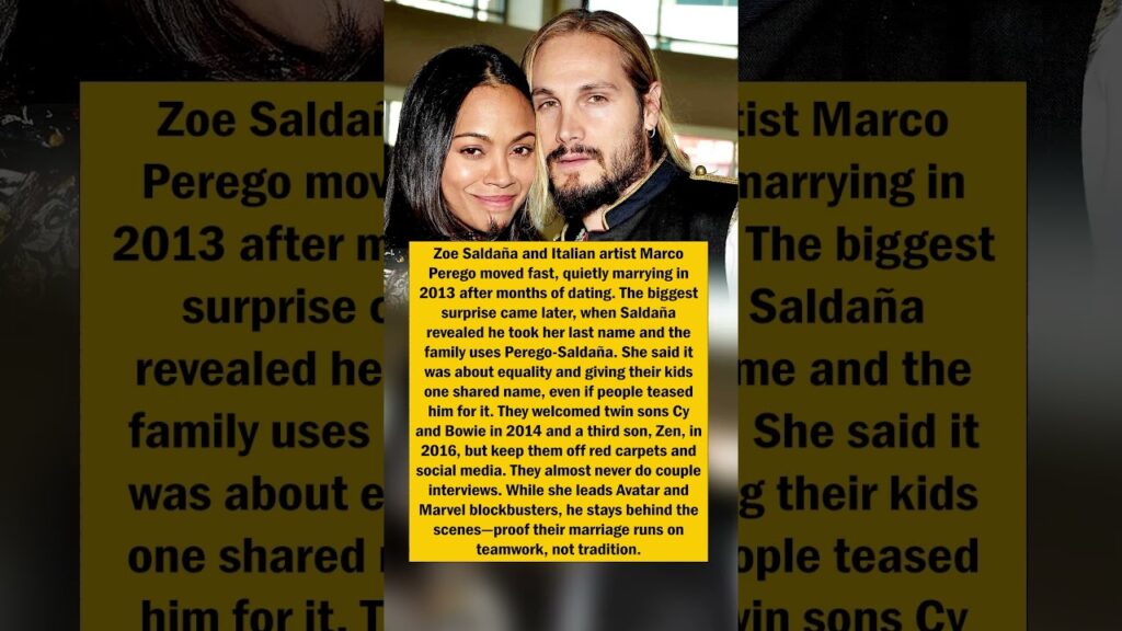 Zoe Saldaña’s Last-Name Surprise