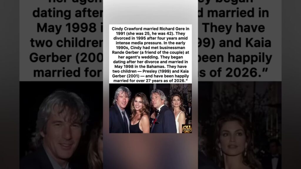 Cindy Crawford & Rande Gerber: 27+ Years Strong ❤️#CindyCrawford #RandeGerber #viral #shorts