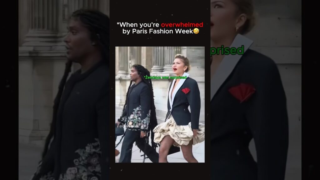 When you’re overwhelmed by Paris Fashion Week #Zendaya #LawRoach When you’re overwhelmed by Paris Fashion Week #Zendaya #LawRoach