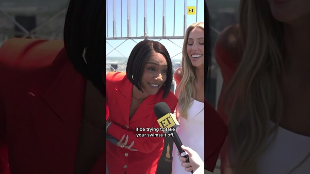 #tiffanyhaddish was doing 𝐭𝐡𝐞 𝐦𝐨𝐬𝐭 while shooting her #sportsillustratedswimsuit cover