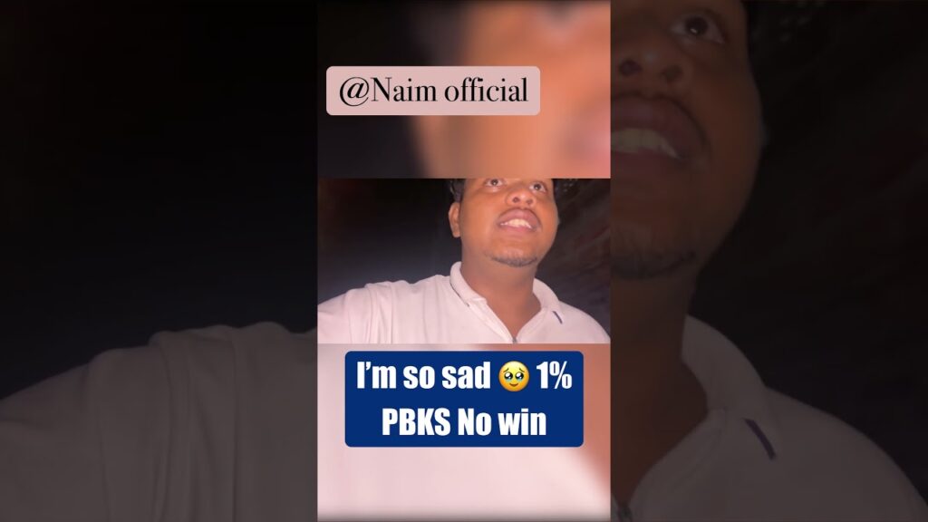 I’m so sad No win PBKS next update, subscribe now