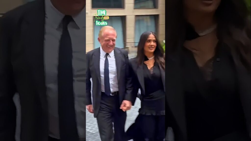 Salma Hayek And Husband François-Henri Pinault Receiving Her For Event #salma #francoisbeneripkmault