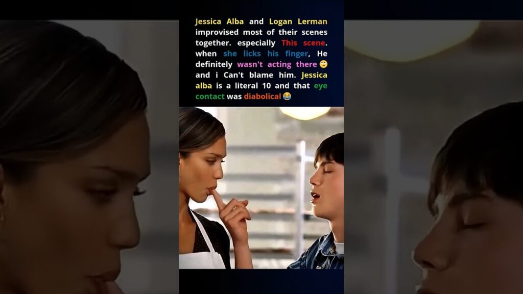 Jessica Alba Improvised That Moment in Meet Bill.