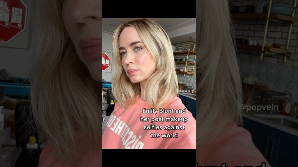 Emily Blunt and her post makeup selfies against the world π© Emily Blunt and her post makeup selfies against the world π©