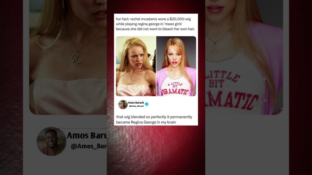 Rachel McAdams refused to bleach her hair for Regina George π± $20K wig!” Rachel McAdams refused to bleach her hair for Regina George π± $20K wig!"