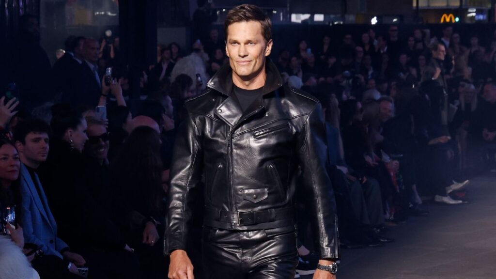 Tom Brady makes catwalk debut at Gucci event in Times Square Tom Brady makes catwalk debut at Gucci event in Times Square