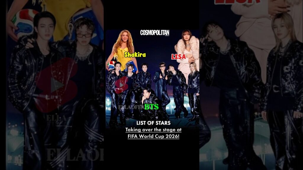 LISA, SHAKIRA & BTS TO PERFORM AT FIFA WORLD CUP’S BIGGEST U.S. STAGE 🔥 #lisa #bts #shakira