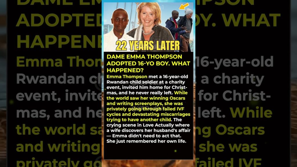 Dame Emma Thompson Adopted 16-YO Boy  What Happened? #shorts