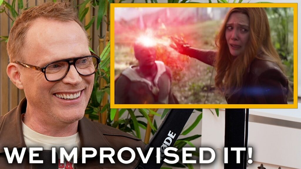 Paul Bettany says he and Elizabeth Olsen improvised his AVENGERS: INFINITY WAR death Paul Bettany says he and Elizabeth Olsen improvised his AVENGERS: INFINITY WAR death