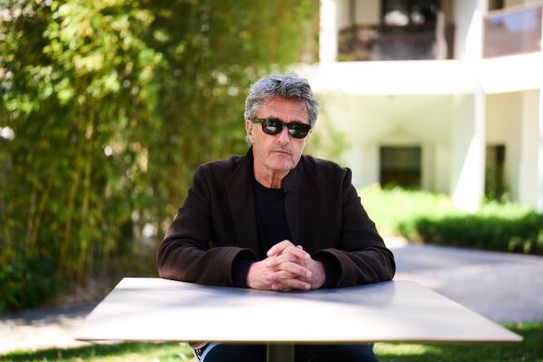 Director Paweł Pawlikowski poses for portrait photographs for the film 'Fatherland' during the 79th international film festival, Cannes, southern France, Saturday, May 16, 2026. (Photo by Scott A Garfitt/Invision/AP)
