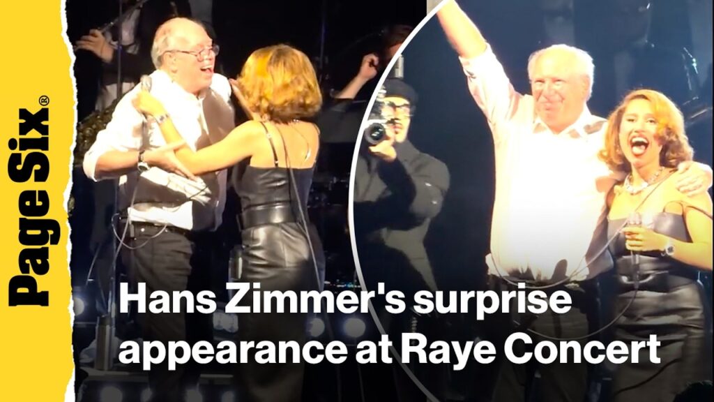 Hans Zimmer makes surprise appearance at Raye Concert