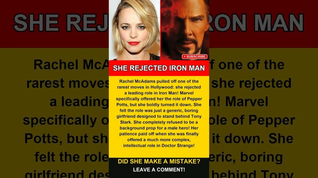The Actress Who Rejected Iron Man #shorts