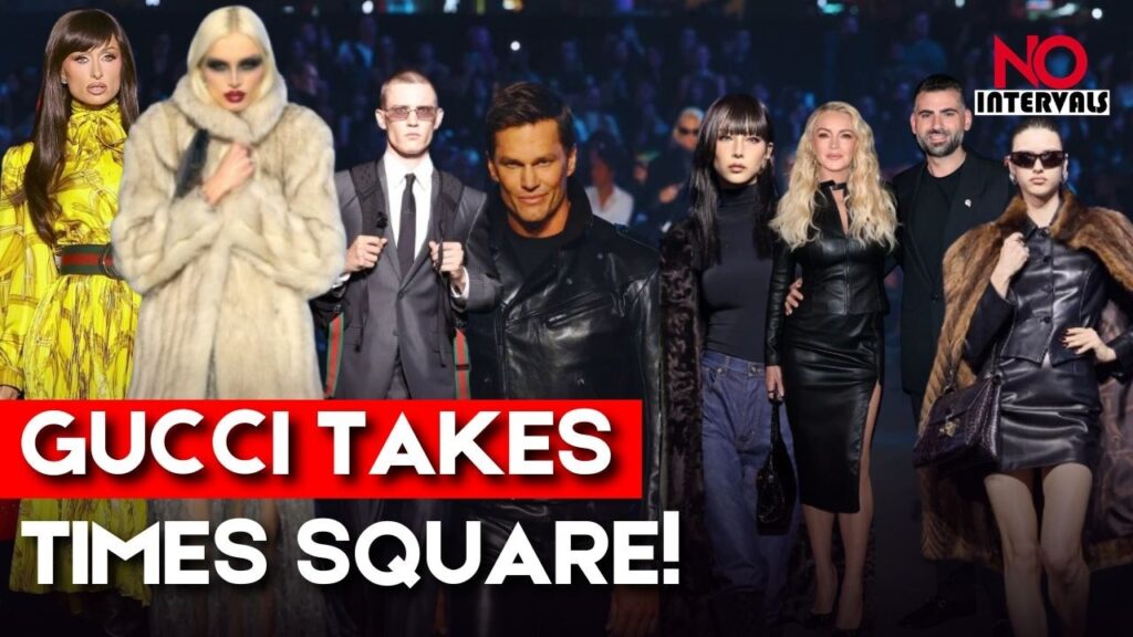 Tom Brady And Cindy Crawford Walk Demna’s Wild Gucci Runway In Times Square | Fashion & Lifestyle