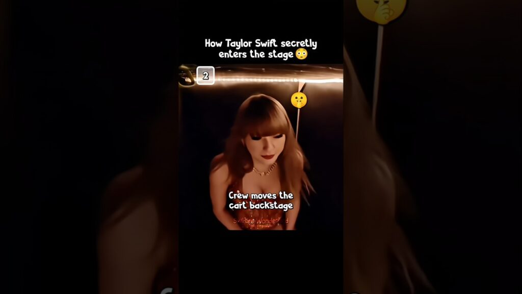 How Taylor Swift secretly enters the stage 🤫 | #taylorswift #shorts