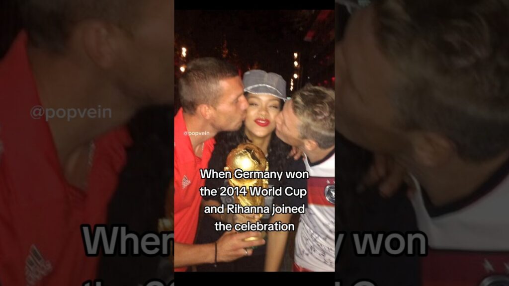 When Germany won the 2014 World Cup and Rihanna joined the celebration π© When Germany won the 2014 World Cup and Rihanna joined the celebration π©