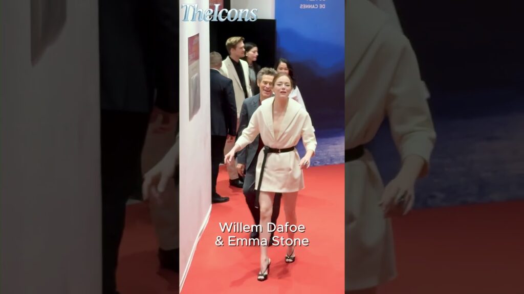 Willem Dafoe Walking Out With Emma Stone #willemdafoe #emmastone