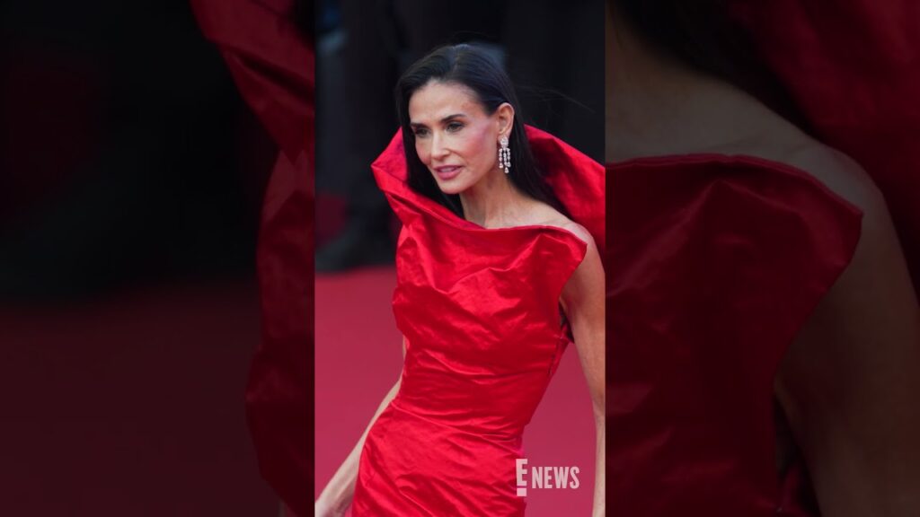 Perfection! 😍 Demi Moore served looks all weekend at The Cannes Film Festival. (🎥: Getty)