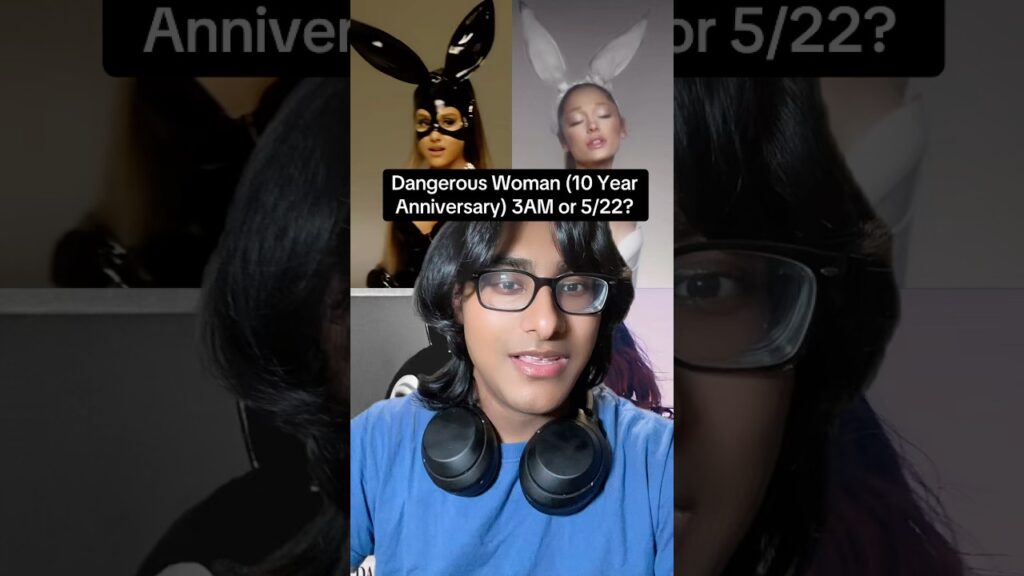 Ariana Grande‘s dangerous woman (10 year anniversary)￼ at 3AM or 5/22 🖤🐰