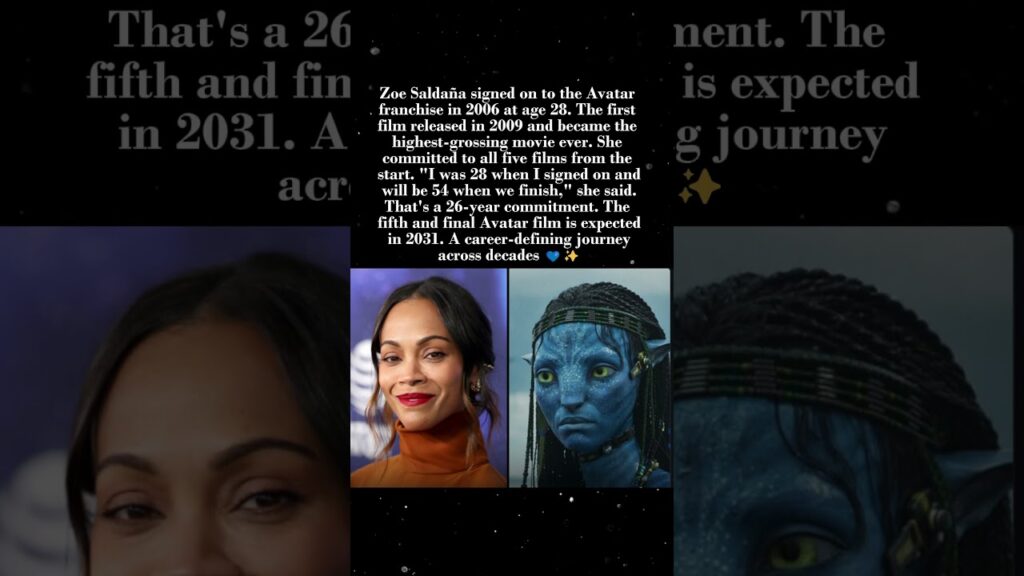 Zoe Saldaña Signed on to Avatar at 28 — Will Be 54 When It Ends 🎬🌿 #ZoeSaldaña #Avatar