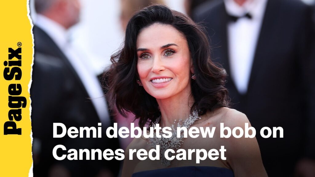 Demi Moore debuts new bob length hair on Cannes red carpet Demi Moore debuts new bob length hair on Cannes red carpet