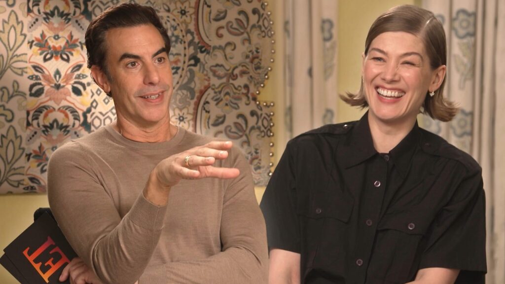 Rosamund Pike & Sacha Baron Cohen BREAK INTO Ginuwine’s PONY While Chatting Ladies First (Exclusive)
