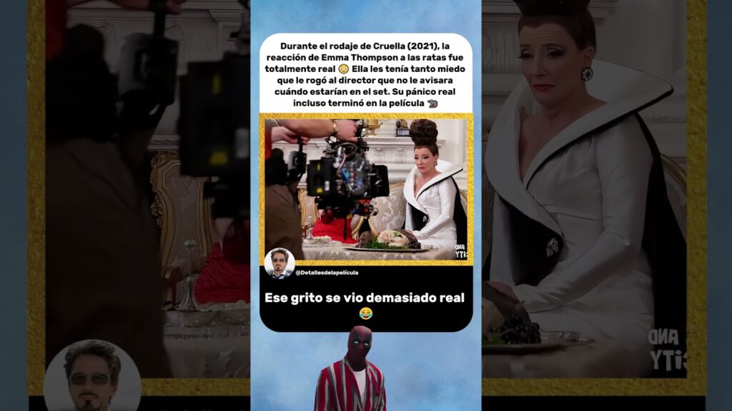 Emma Thompson realmente estaba aterrada por las ratas | Cruella (2021) 🐀 Emma Thompson realmente estaba aterrada por las ratas | Cruella (2021) 🐀