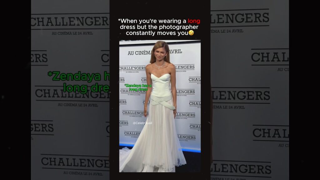 When you're wearing a long dress but the photographer constantly moves you #Zendaya