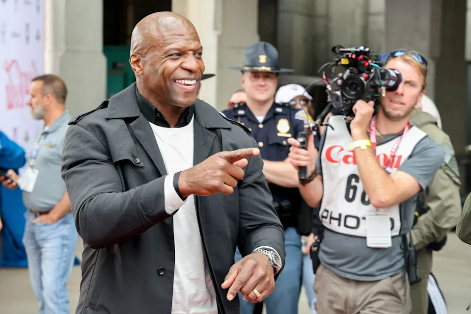 Terry Crews walks the red carpet Sunday, May 24, 2026, ahead of the 110th running of the Indianapolis 500 at Indianapolis Motor Speedway.