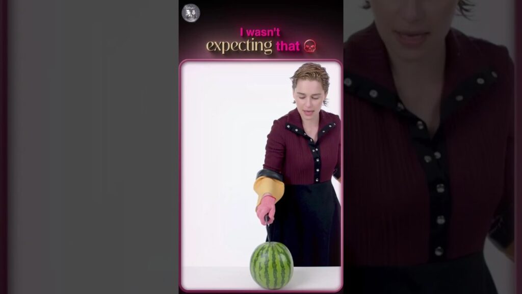 Emilia Clarke vs. A Watermelon: The Ending Is Wild!
