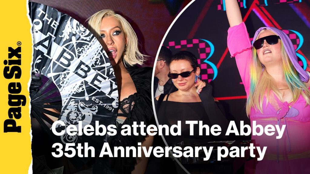 Megan Stalter, Christina Aguilera, Nicole Scherzinger spotted at The Abbey 35th Anniversary party