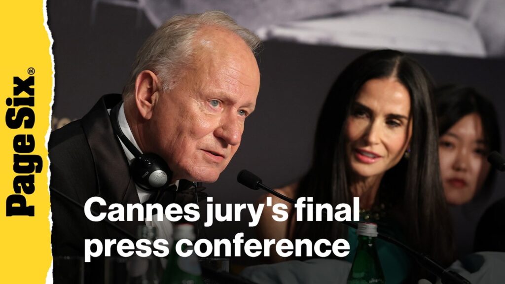 Demi Moore, Stellan Skarsgård and more Cannes jury members attend final press conference Demi Moore, Stellan Skarsgård and more Cannes jury members attend final press conference