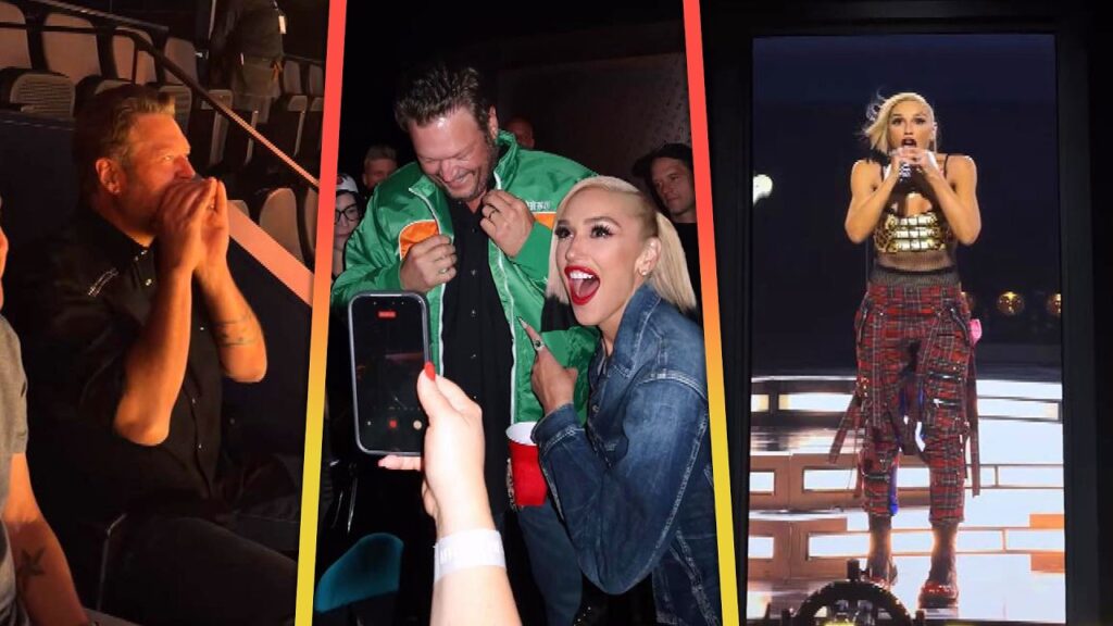 Gwen Stefani Shouts Out Blake Shelton as He FINALLY Attends Her Las Vegas Residency Gwen Stefani Shouts Out Blake Shelton as He FINALLY Attends Her Las Vegas Residency
