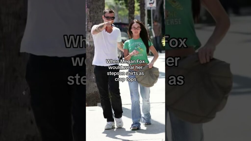 When Megan Fox would wear her stepson shirts as crop tops #popculture #pop #meganfox #funny