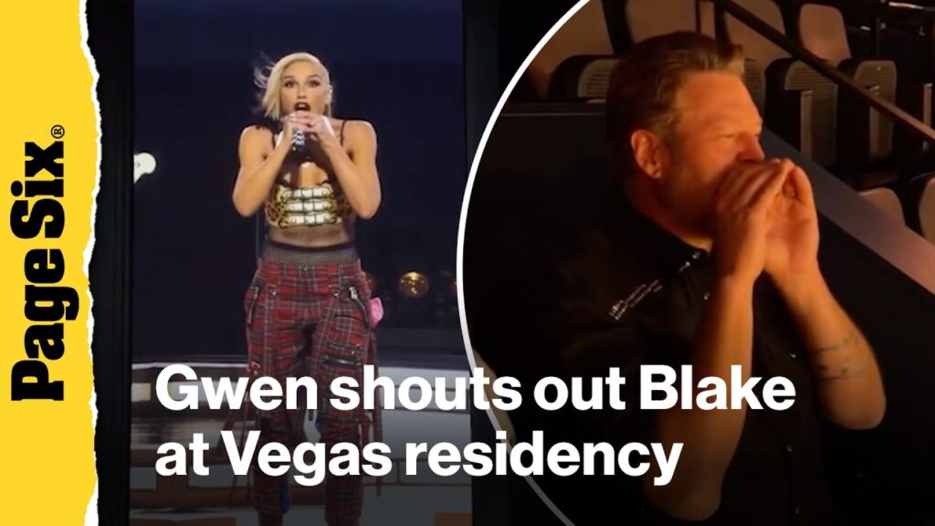 Gwen Stefani shoutsouts 'most supportive husband' Blake Shelton at No Doubt's Las Vegas residency