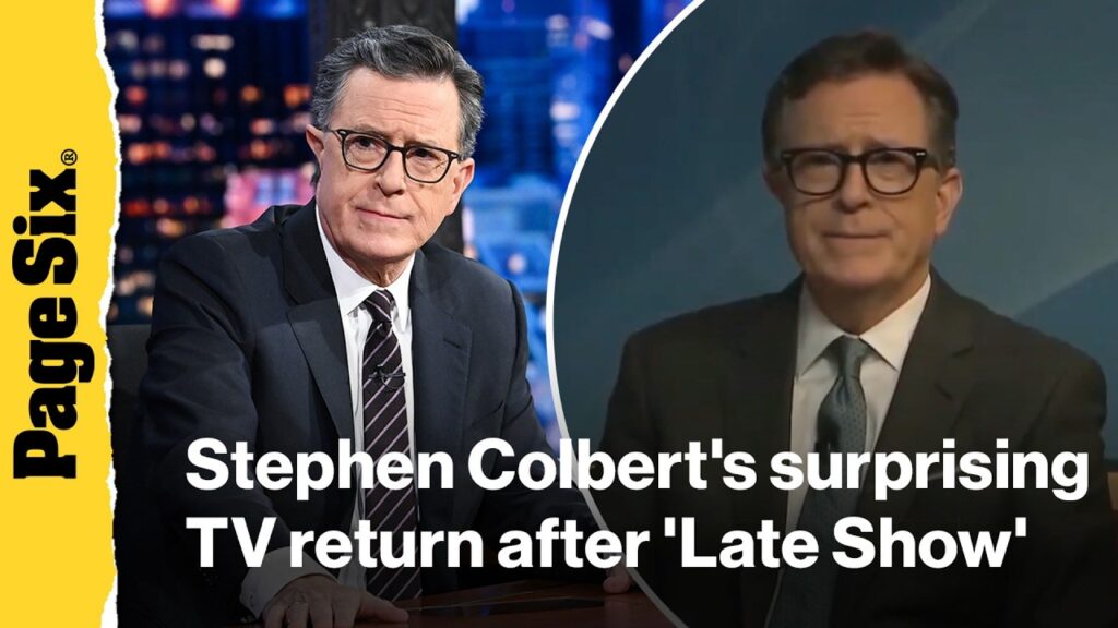 Stephen Colbert takes jab at CBS, Paramount with surprise TV return — 1 day after final 'Late Sho...