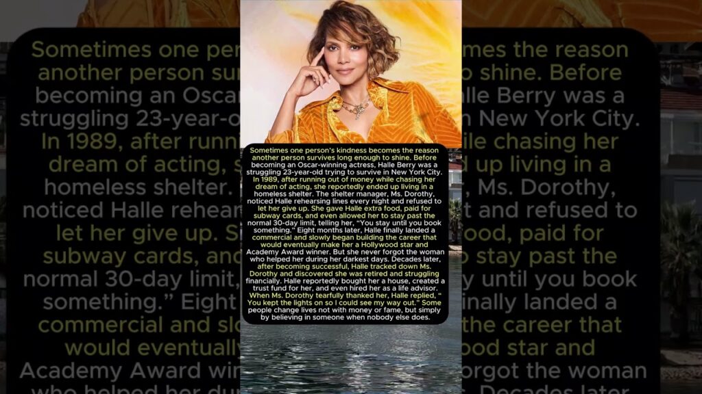 Halle Berry’s Homeless Shelter Story 💖 The Woman Who Changed Her Life Forever