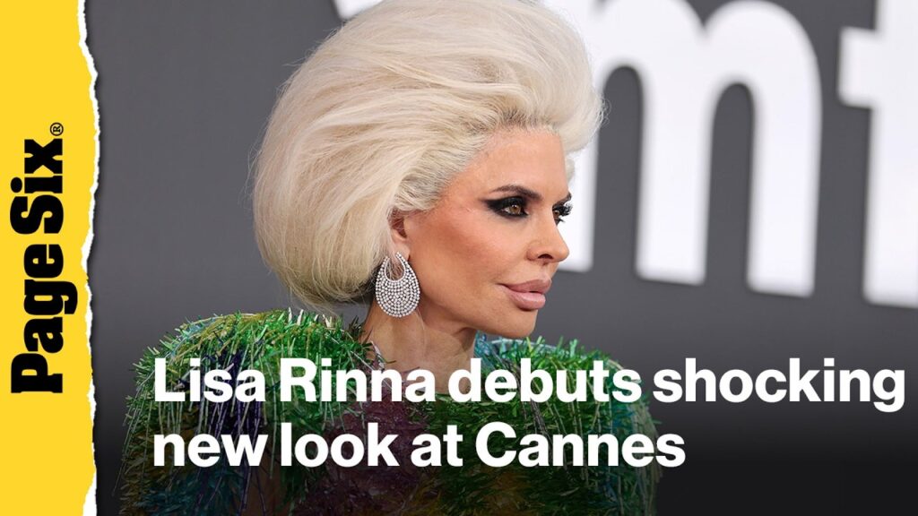 Lisa Rinna debuts shocking new look at Cannes with oversized white hair and wild dress Lisa Rinna debuts shocking new look at Cannes with oversized white hair and wild dress