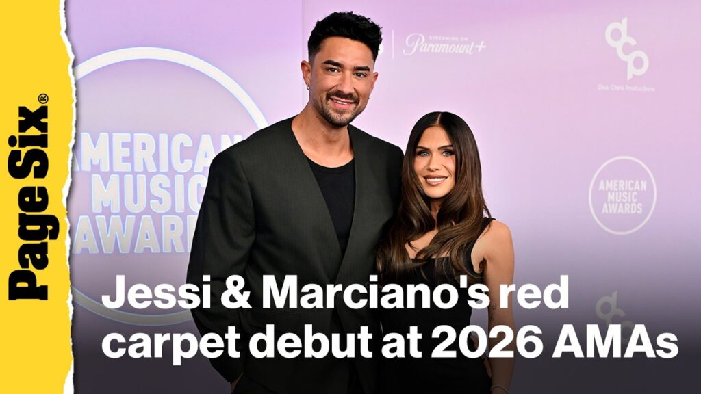 SLOMW star Jessi Draper & Vanderpump Villa's Marciano Brunette make red carpet debut at 2026 AMAs