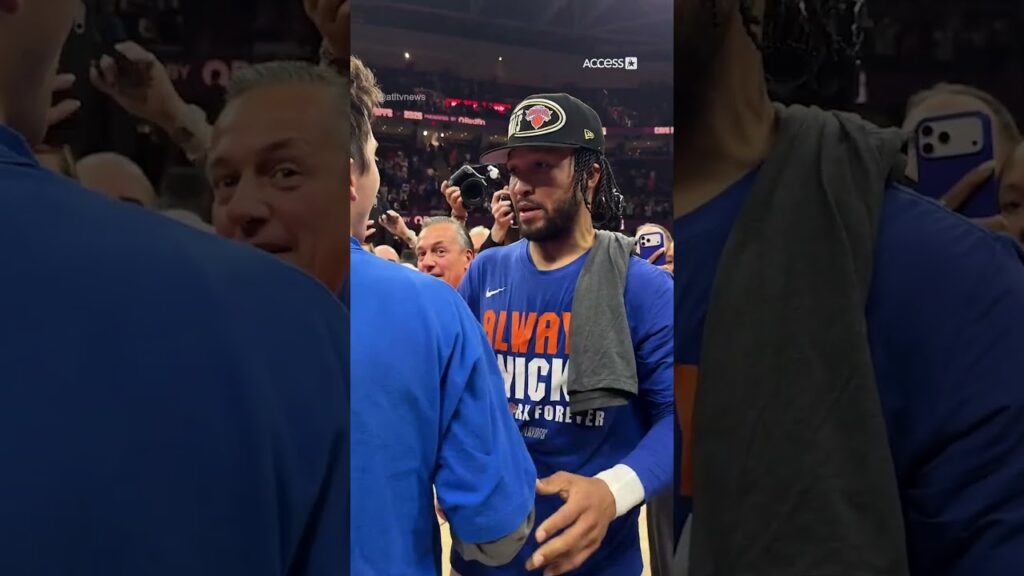#TimothéeChalamet is taking it all in after the #Knicks advanced to the NBA finals