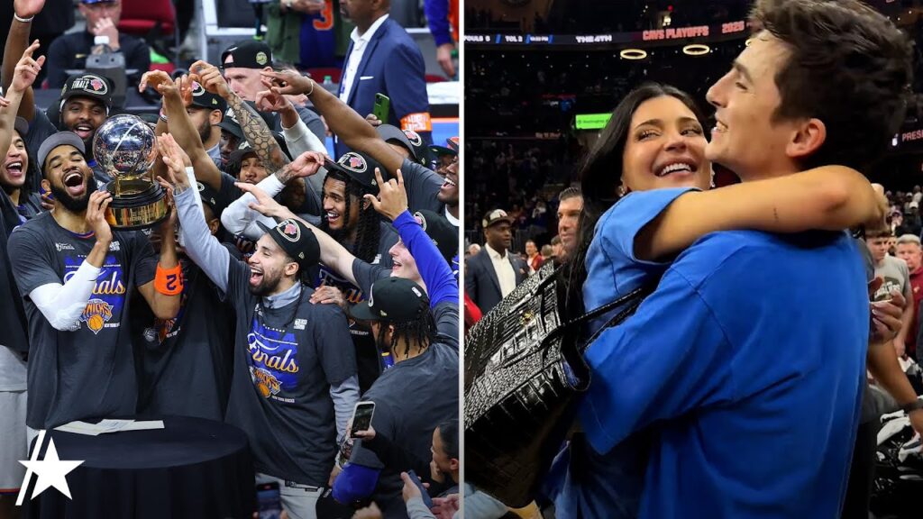 Kylie Jenner, Timothée Chalamet, & More CELEBRATE Knicks Advancing To Finals