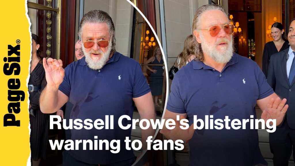Russell Crowe warns autograph hunters gathered outside his Paris hotel: ‘Don’t f–king push in on me’ Russell Crowe warns autograph hunters gathered outside his Paris hotel: 'Don't f–king push in on me'
